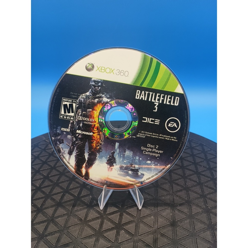 Battlefield 3 (Microsoft Xbox 360, 2011) Disc 2 Single Player Campaign Only